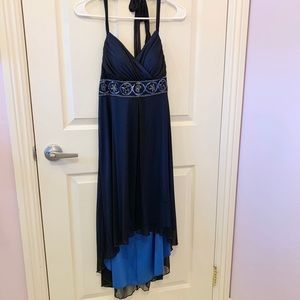 Asymmetrical Halter Dress